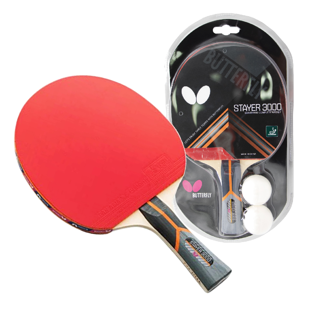 ไม้ปิงปอง BTY Table Tennis Stayer 3000+2Ball #371045