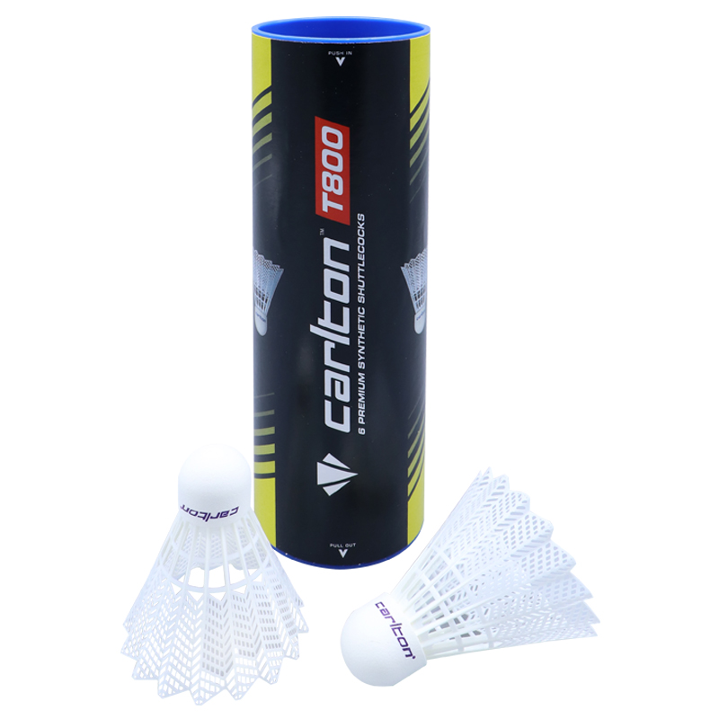ลูกขนไก่ CARLTON Shuttlecock Plastic Can6 T800WH