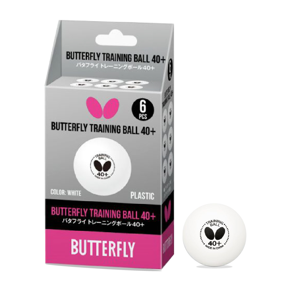 ลูกปิงปอง BTY Table Tennis Balls Training 40+ Box6#371319WH