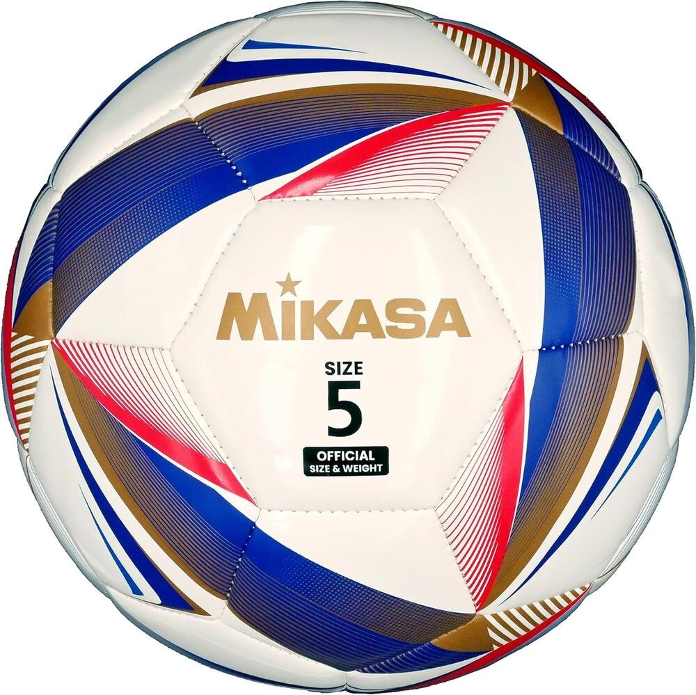 ลูกฟุตบอลหนังเย็บ MKS Football PU#5 Ch FT529D-W