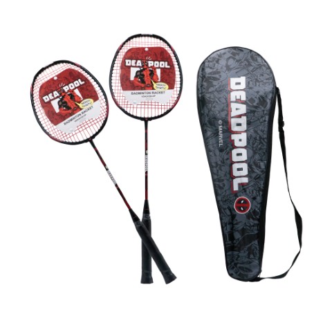 ไม้แบด MARVEL BADMINTON RACKET DEADPOOL 26"+ BAG RD/BK