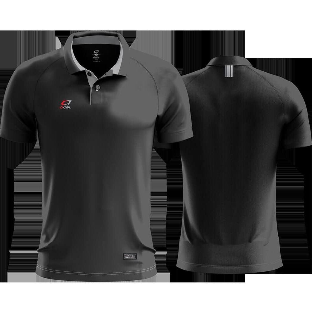 เสื้อโปโลชาย Ocel Polo Shirt Motive OC-AP001 #L BK
