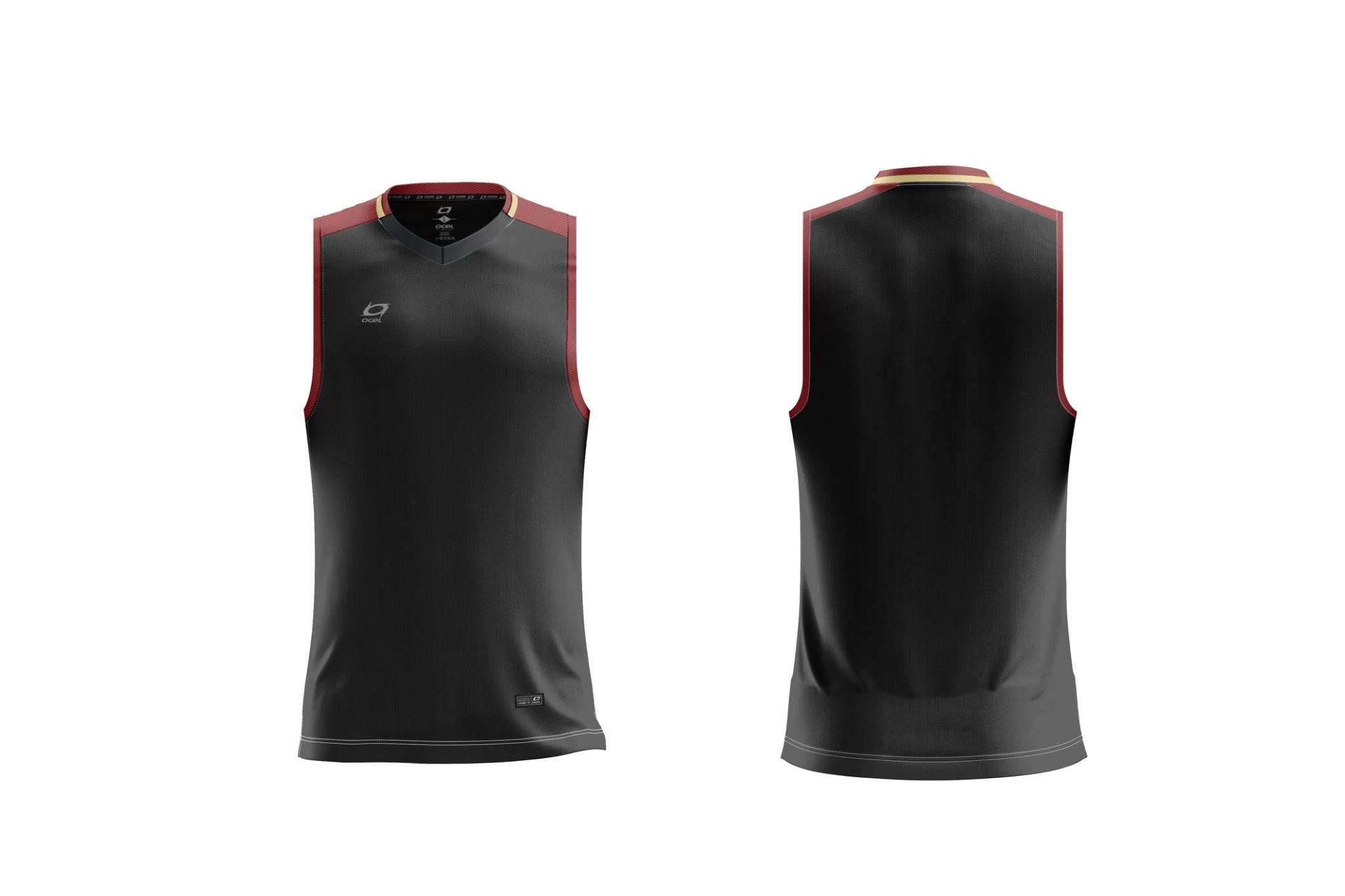 เสื้อแขนกุด Ocel Sleeveless Shirt Akira OC-SL001 #L BK