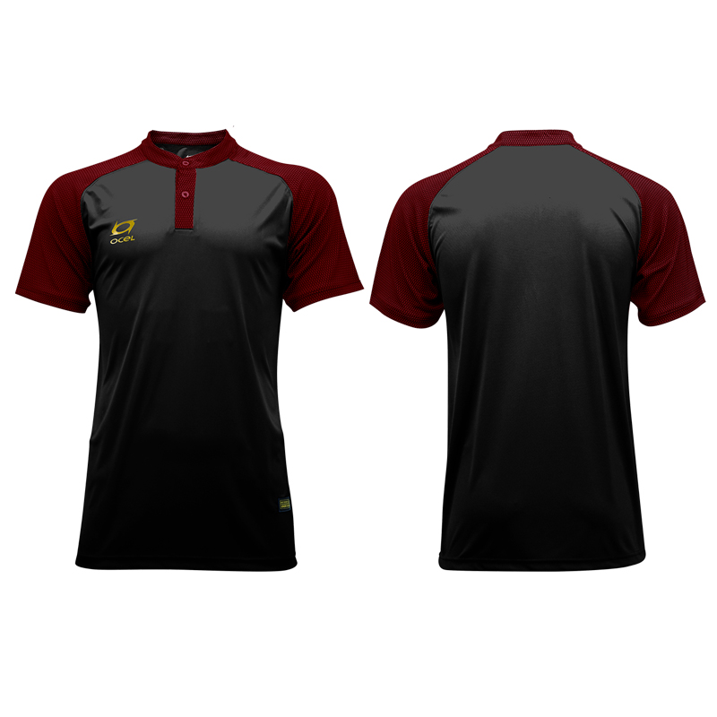 เสื้อฟุตบอล Ocel FB Shirt Genius Pro OC-A002 BK/MR