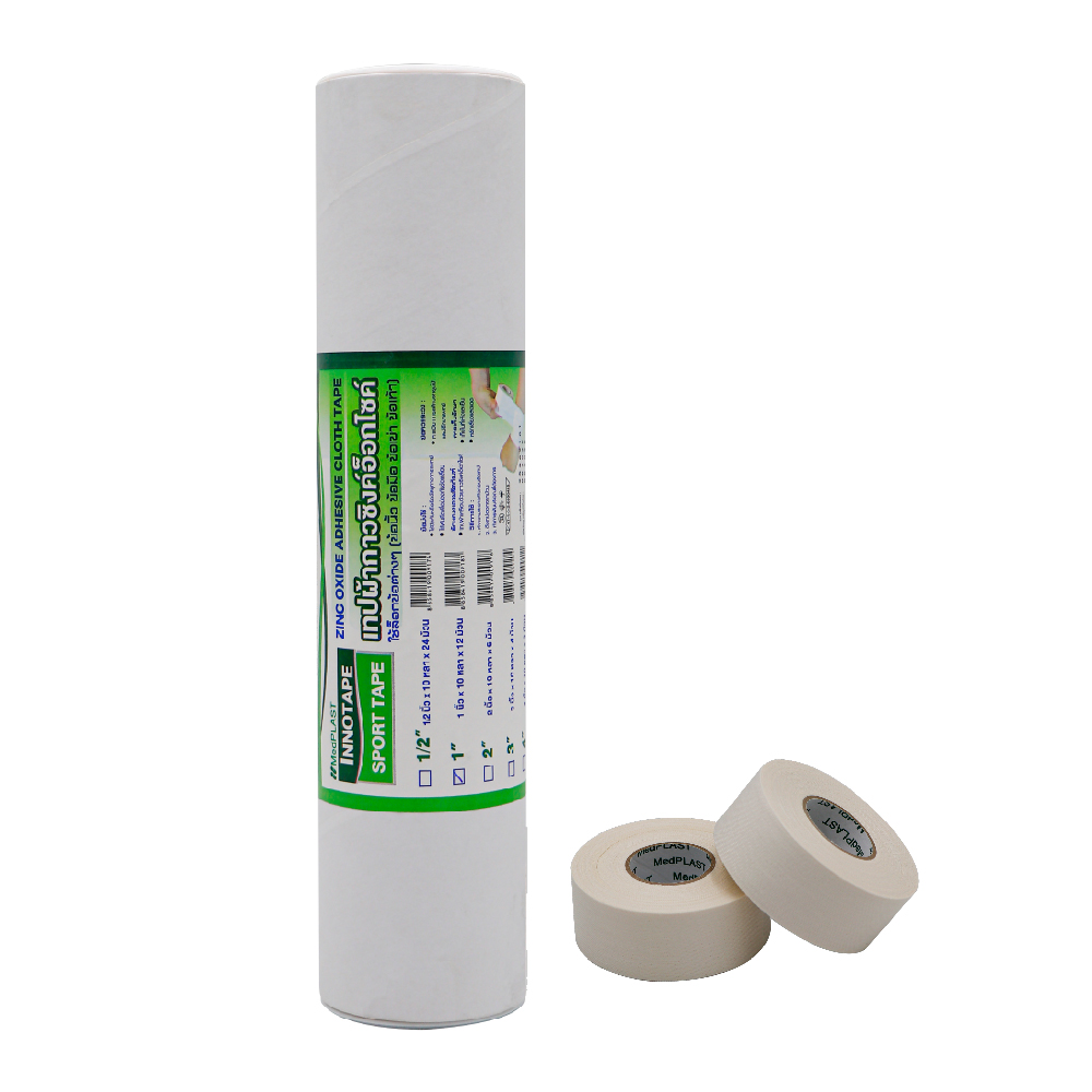 เทปผ้าล็อก SPL Sport Tape 1" (Zinc Oxide) WH