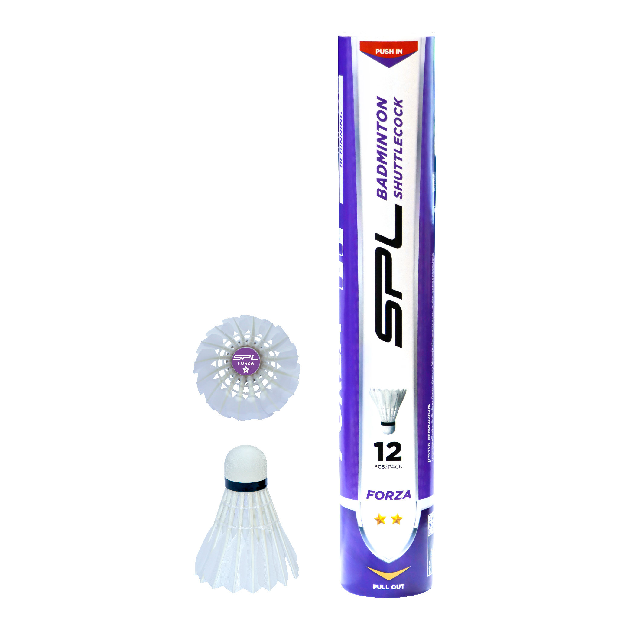 ลูกขนไก่ SPL Shuttlecock FORZA ST-2X PP Can12