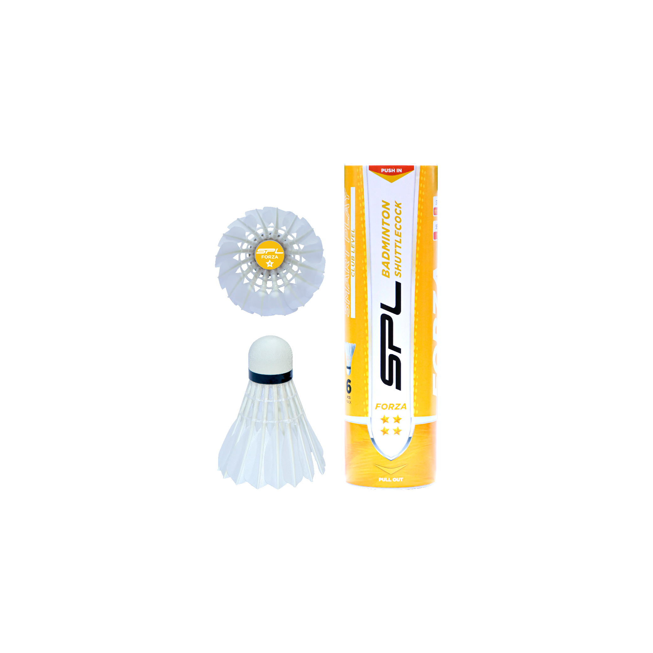 ลูกขนไก่ SPL Shuttlecock FORZA ST-10 YL Can6