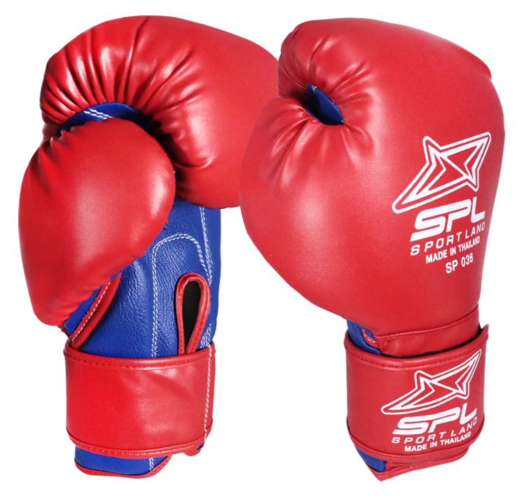 นวมหนัง SPL Boxing Gloves PU 14Oz SP036 RD