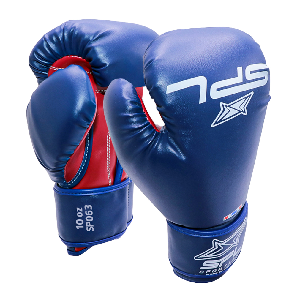 นวมหนัง SPL Boxing Gloves PU 10Oz. SP063 BL