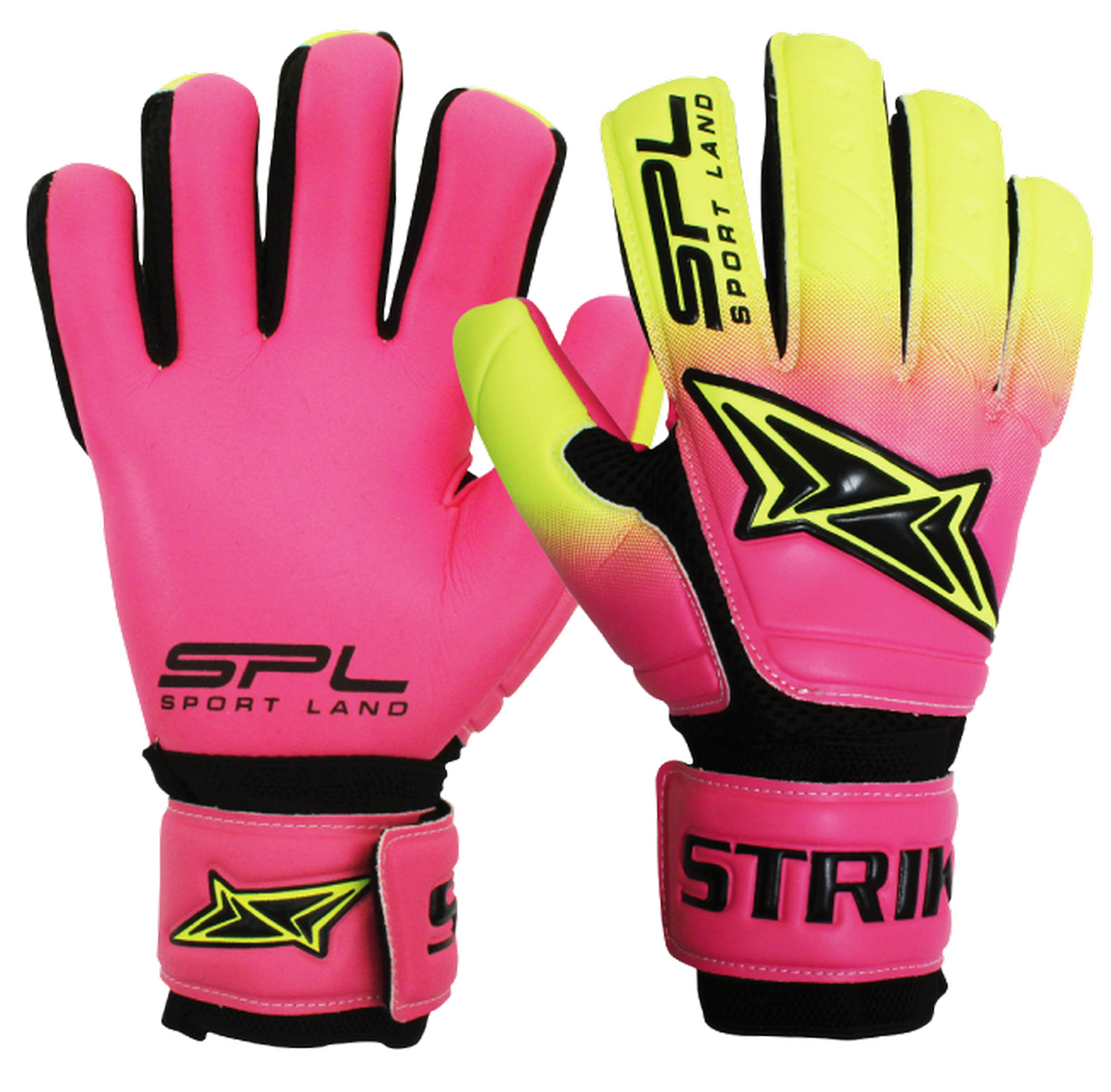 ถุงมือโกล์ว SPL Goal Gloves Strike #10 N.YL/N.PK
