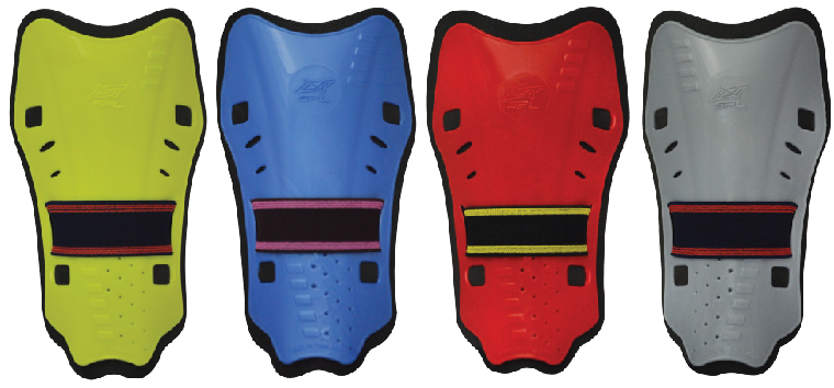 สนับแข้งมีสาย SPL Shin Guard+Strap PRO 10x18cm.#114