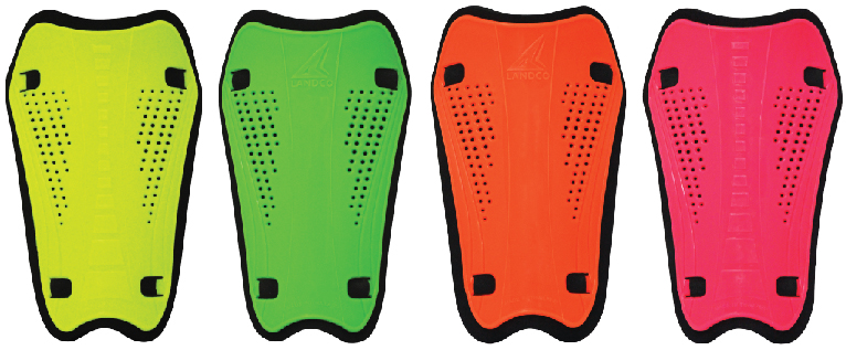 สนับแข้งไม่มีสาย SPL Shin Guard WORLD 9x16cm.#113