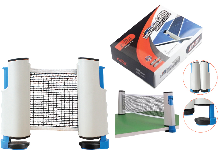 เสาปิงปองหนีบ+เน็ต SPL Table Tennis Spring Post+Net#994BL