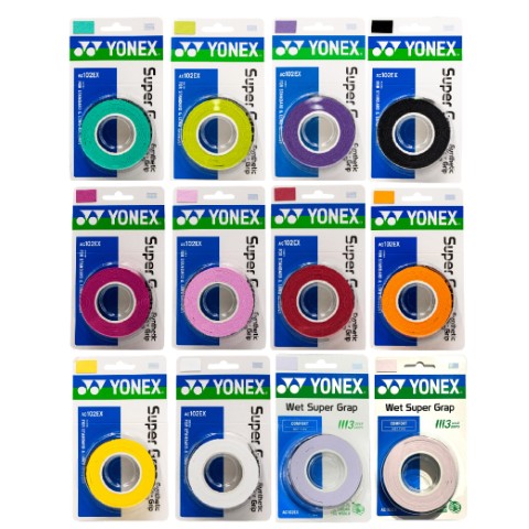 ยางพันด้ามแบด YONEX Badminton Super Grap AC-102EX Set3