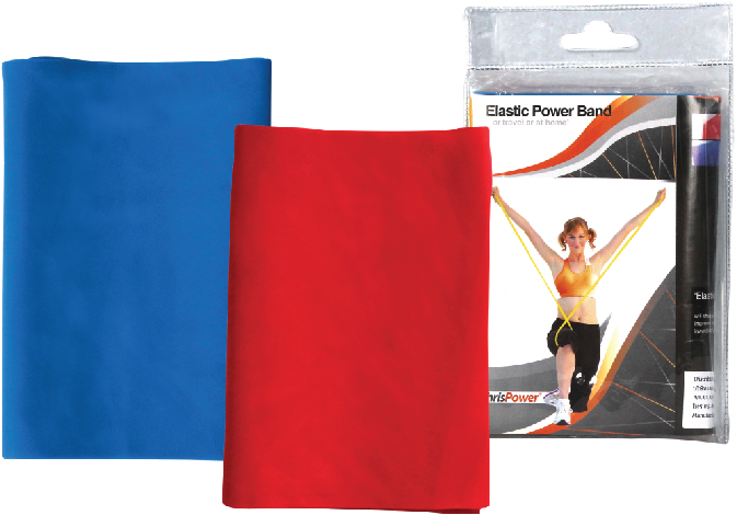 ยางยืดบริหารร่างกาย Elastic Power Band Chris Power2Pcs/Set R-BL
