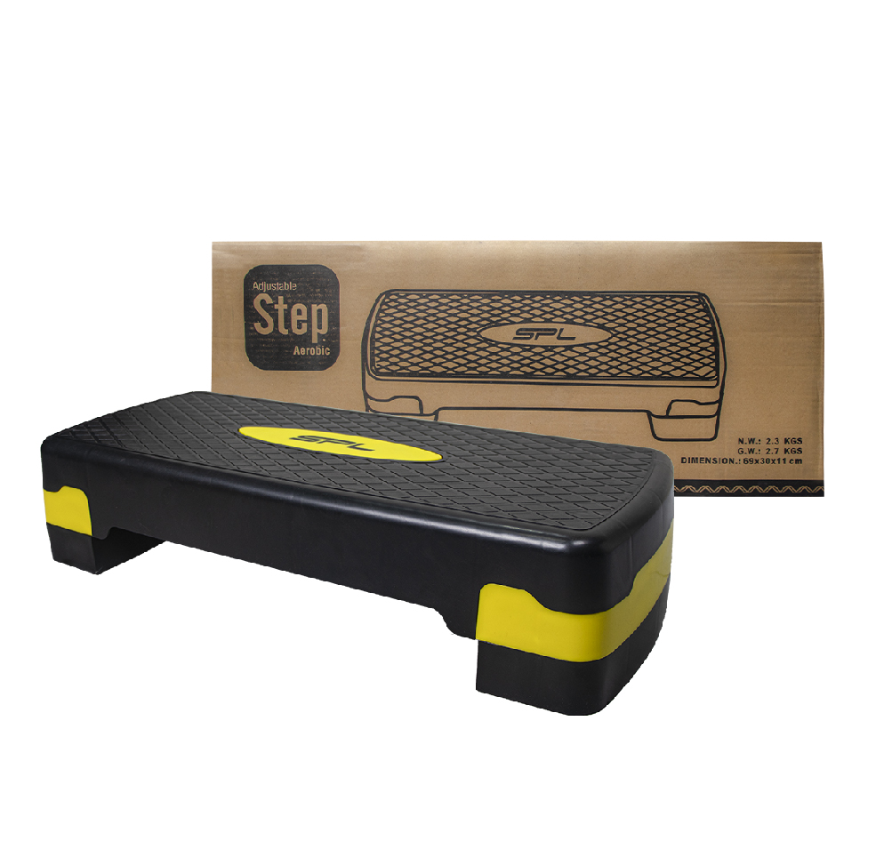 เสต็ป SPLA djustable Step Aerobic70X30X11cm YL/BK2layers