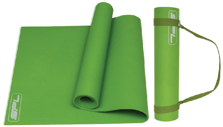 เสื่อโยคะ SPL HD PVC+strap Yoga Mat 183x61x0.6cm GN Semi PRO