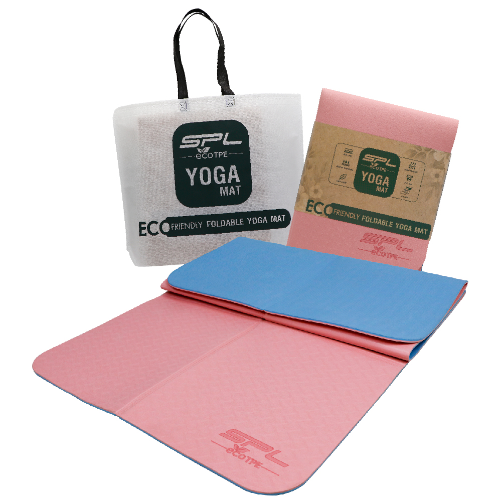 เสื่อโยคะพับได้ SPL Foldable Eco TPE Yoga Mat 183x61x0.6cm PK/BL