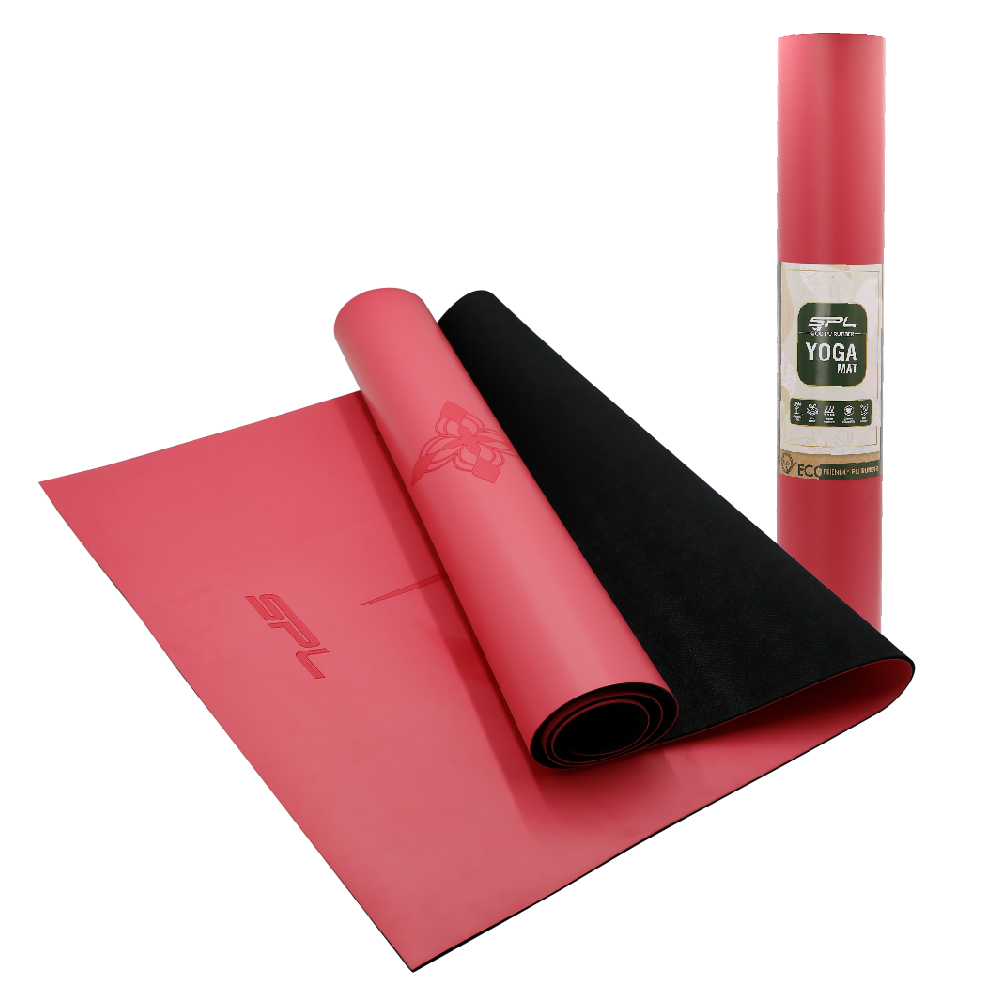 เสื่อโยคะ SPL Premium Yoga Mat Natural PU Rubber 183x68x0.45cm Antique Pink/PK