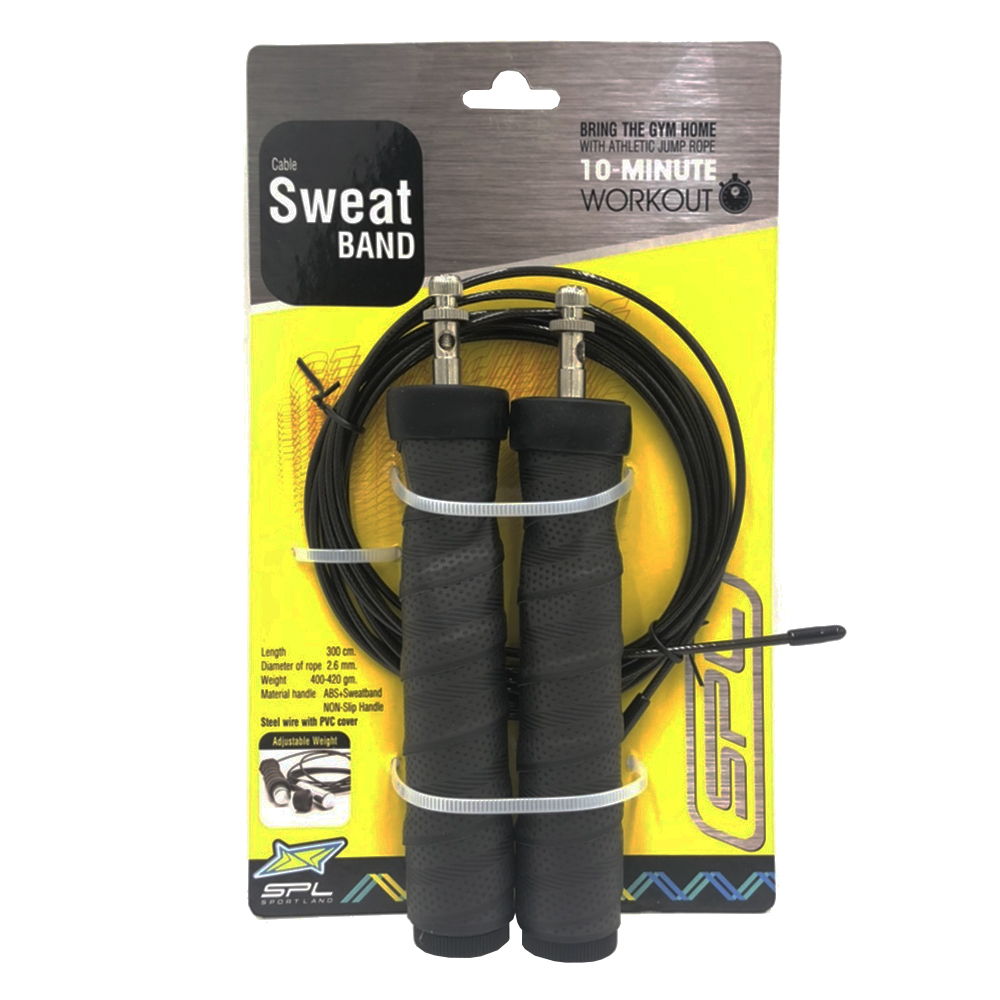 เชือกเคเบิล SPL Cable Jump Rope+Adj D26mm.L300cm.BK