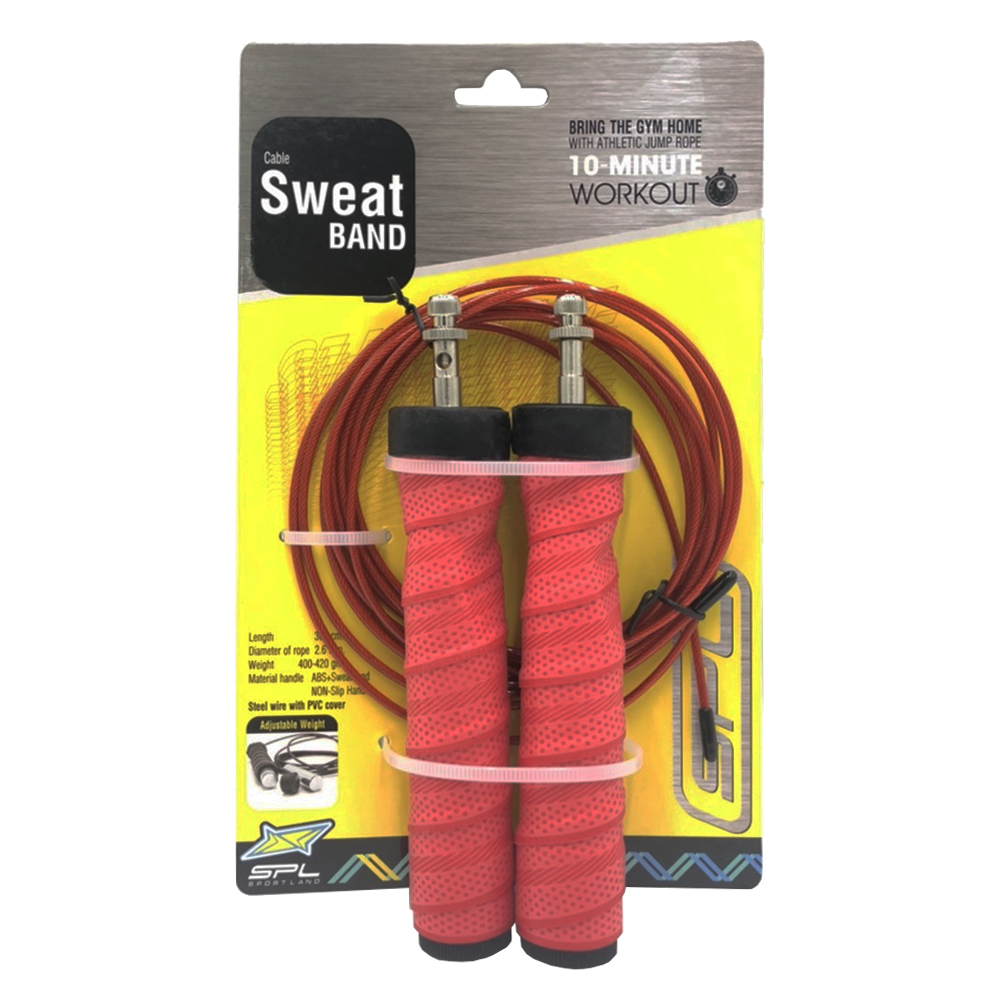 เชือกเคเบิล SPL Cable Jump Rope+Adj D26mm.L300cm.RD