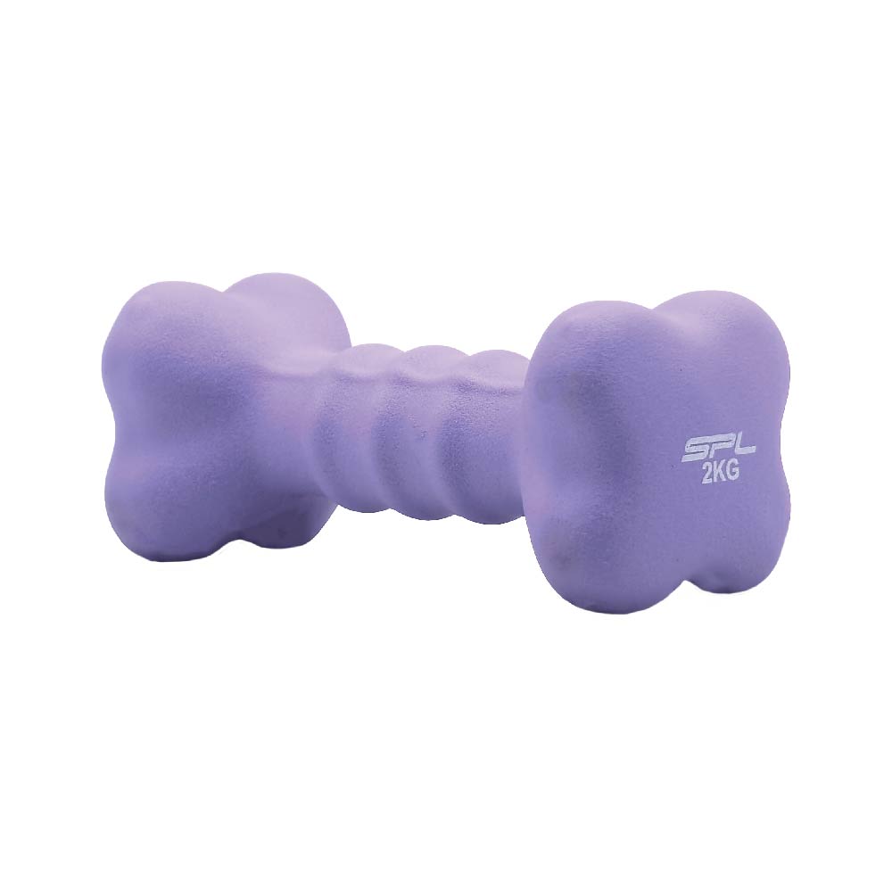 ดัมเบลยาง SPL CLOVER Neoprene Dumbbell 2kg./5Lb PP