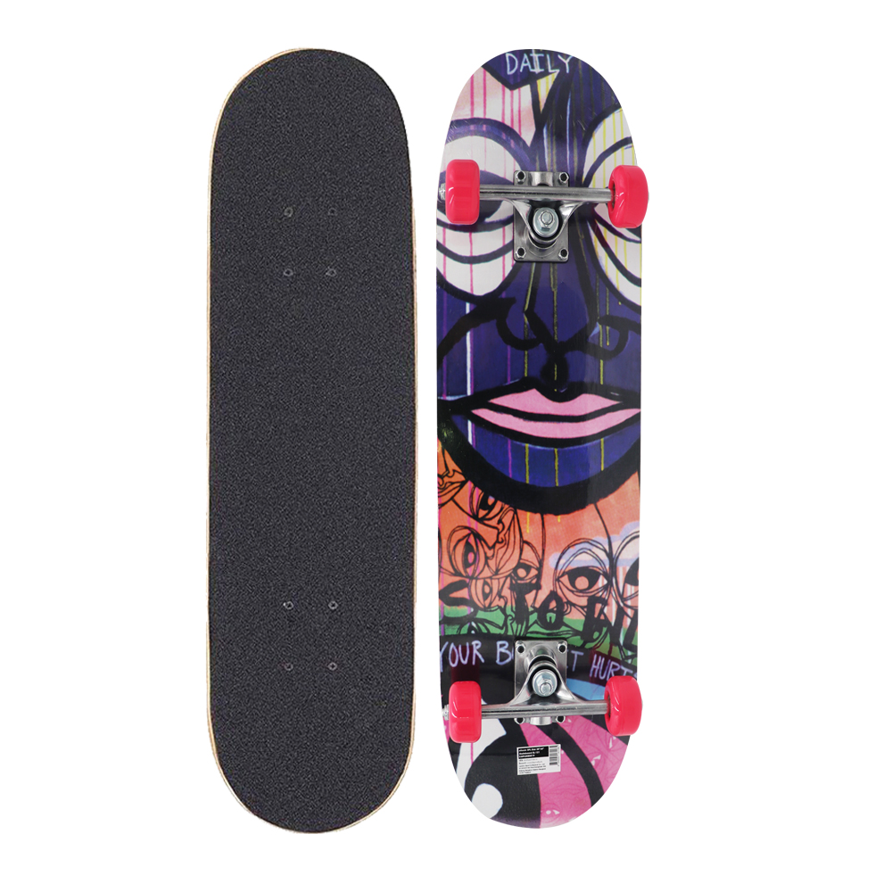 สเก็ตบอร์ด SPL Skateboard "The Face" Size 28"x8"
