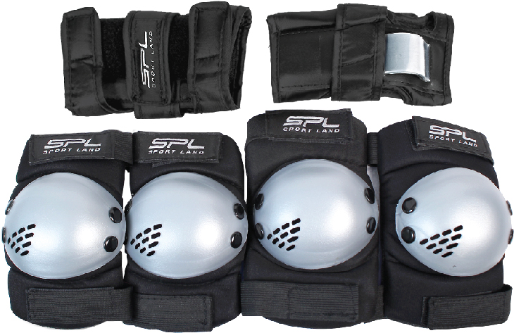 ชุดป้องกันสเก็ต SPL Skate Protection Gear Set3 PW-307B #L