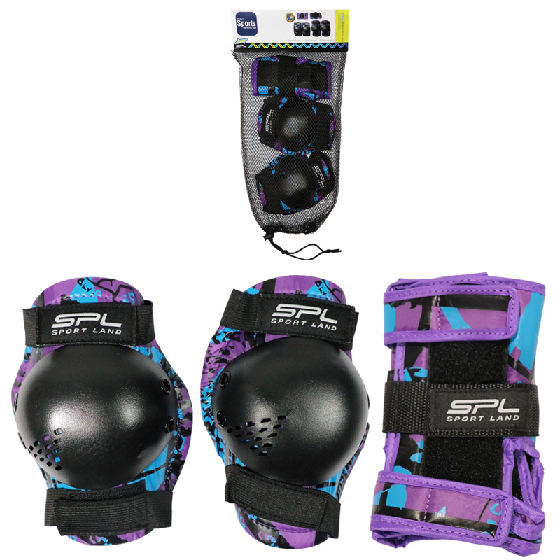 ชุดป้องกันสเก็ต SPL Skate Protection Set3 PW-307#L PP/BL