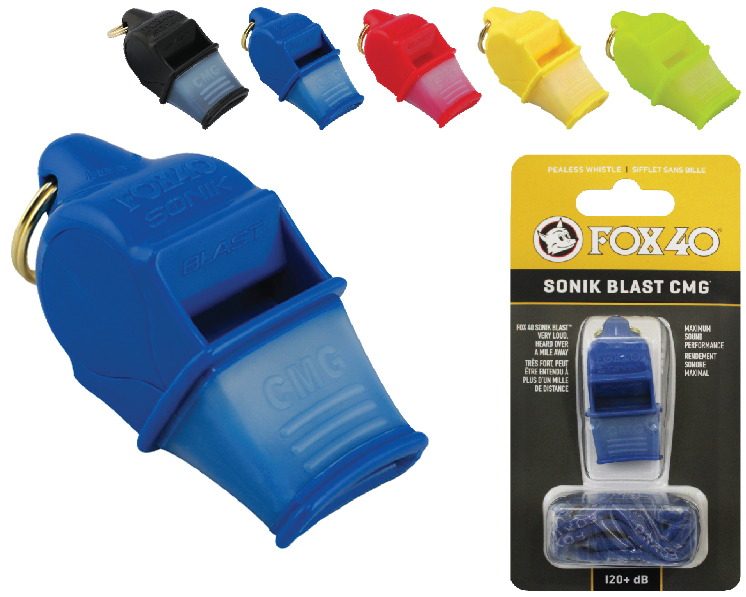 นกหวีด FOX 40 Whistle CMG Sonik Blast+Lanyard 120d B