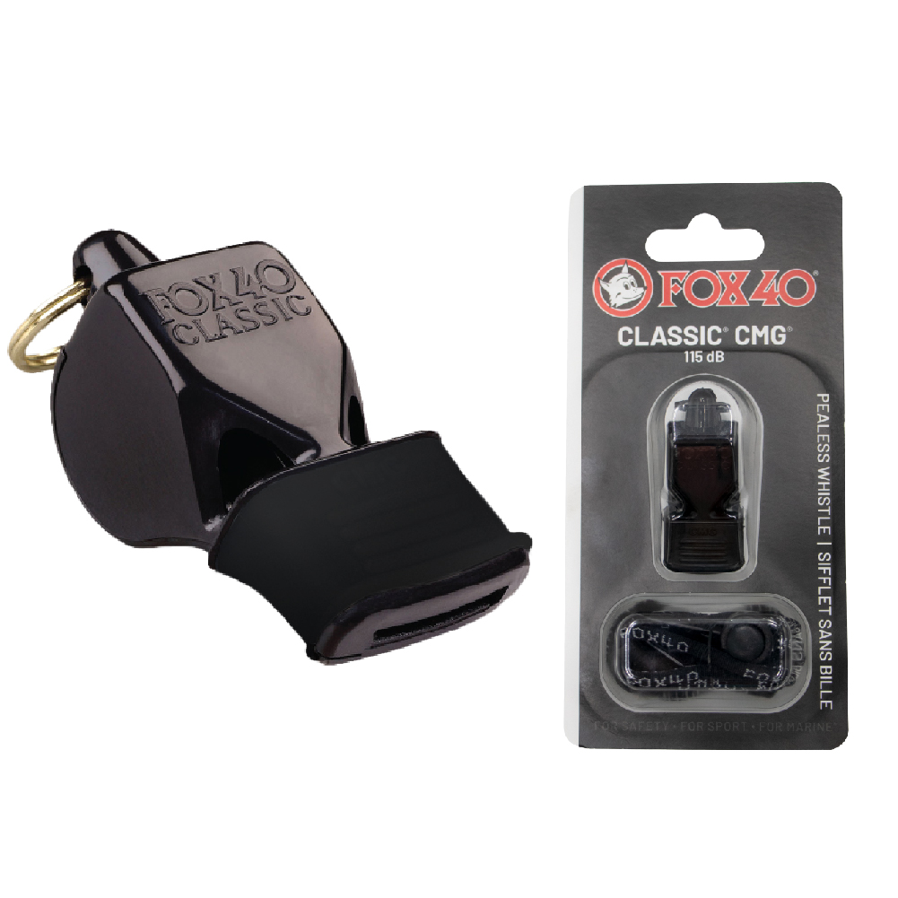 นกหวีด FOX 40 Whistle CMG Classic+Lanyard 115d B BK