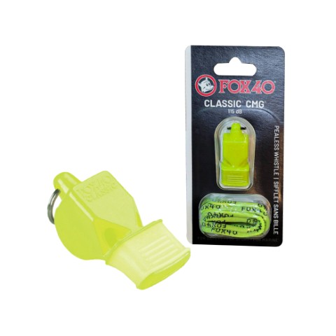 นกหวีด FOX 40 Whistle CMG Classic+Lanyard 115d B NEON