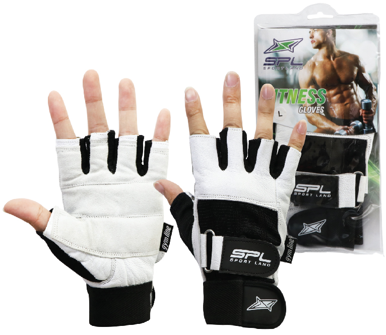ถุงมือฟิตเนส SPL Fitness Gloves SC-W-07 W/L #XL WH/BK