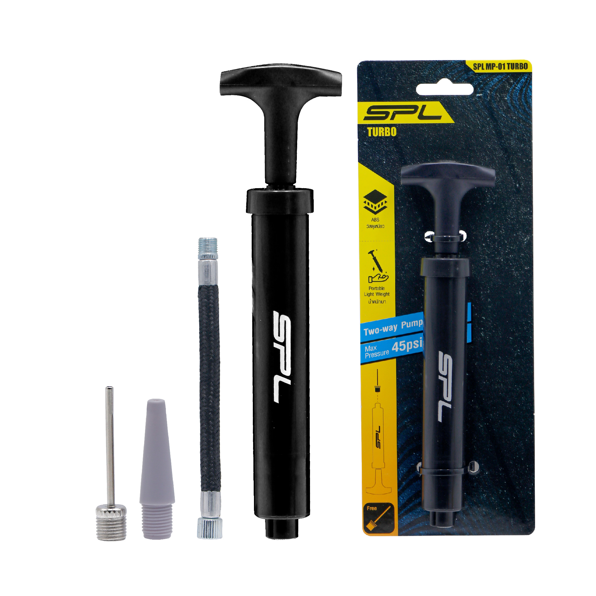 สูบลมพกพา SPL Two-way pump Max Pressure 45Psi Size 8"/21cm MP-01 TURBO