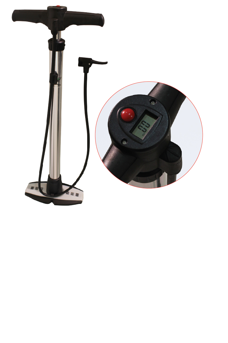 สูบตั้งมีเกร์ SPL Foot Pump+Digitalguage38x620mm.ZF0801A