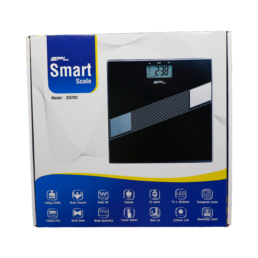 เครื่องชั่ง SPL Smart Scale 150kg./330lb SS202-BK