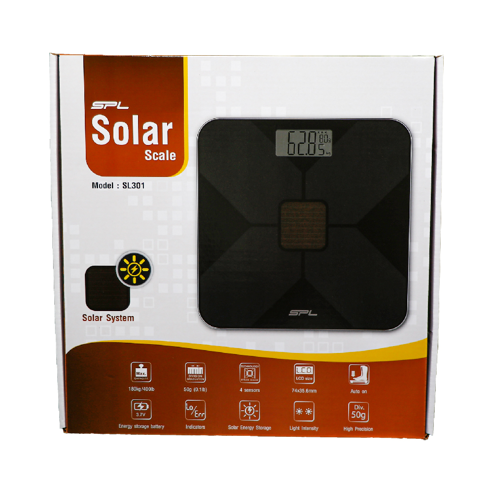 เครื่องชั่ง SPL Solar Scale 180kg./400lb SL301-BK