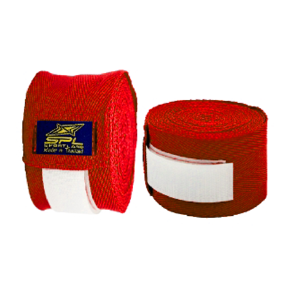 ผ้าพันมือติดเทป SPL Boxing Hand Wraps+tape BXCV2"x5M RD