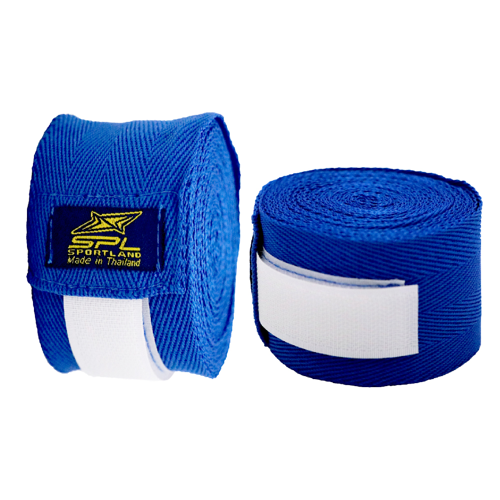 ผ้าพันมือติดเทป SPL Boxing Hand Wraps+tape BXCV2"x5M BL