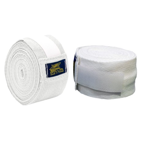 ผ้าพันมือติดเทป SPL Boxing Hand Wraps+tape BXCV2"x5M WH